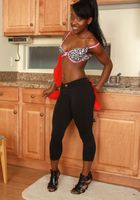Black model Nina strips naked in the kitchen, Nina (nin033) ATK Exotics: Nina (Black model Nina strips naked in the kitchen)